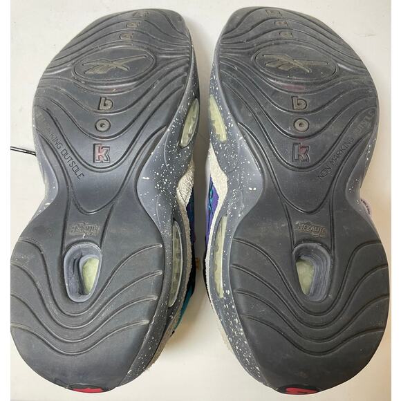 Nice Kicks x Reebok Question FW1784 - Men's Size 8 - Stucco/Black/Seaport Teal - Picture 5 of 7